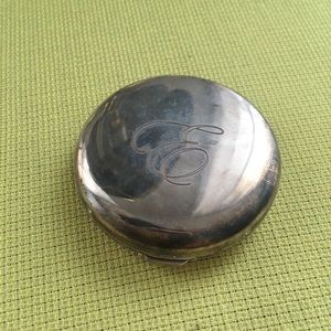 Vintage Compact Mirror with Initial “E”